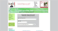 Desktop Screenshot of behandler.no